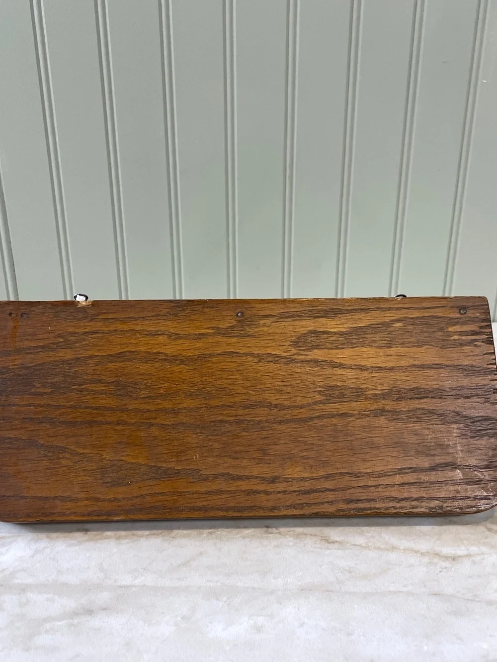 Vintage Cottage Heart Wood Wall Shelf with Pegs